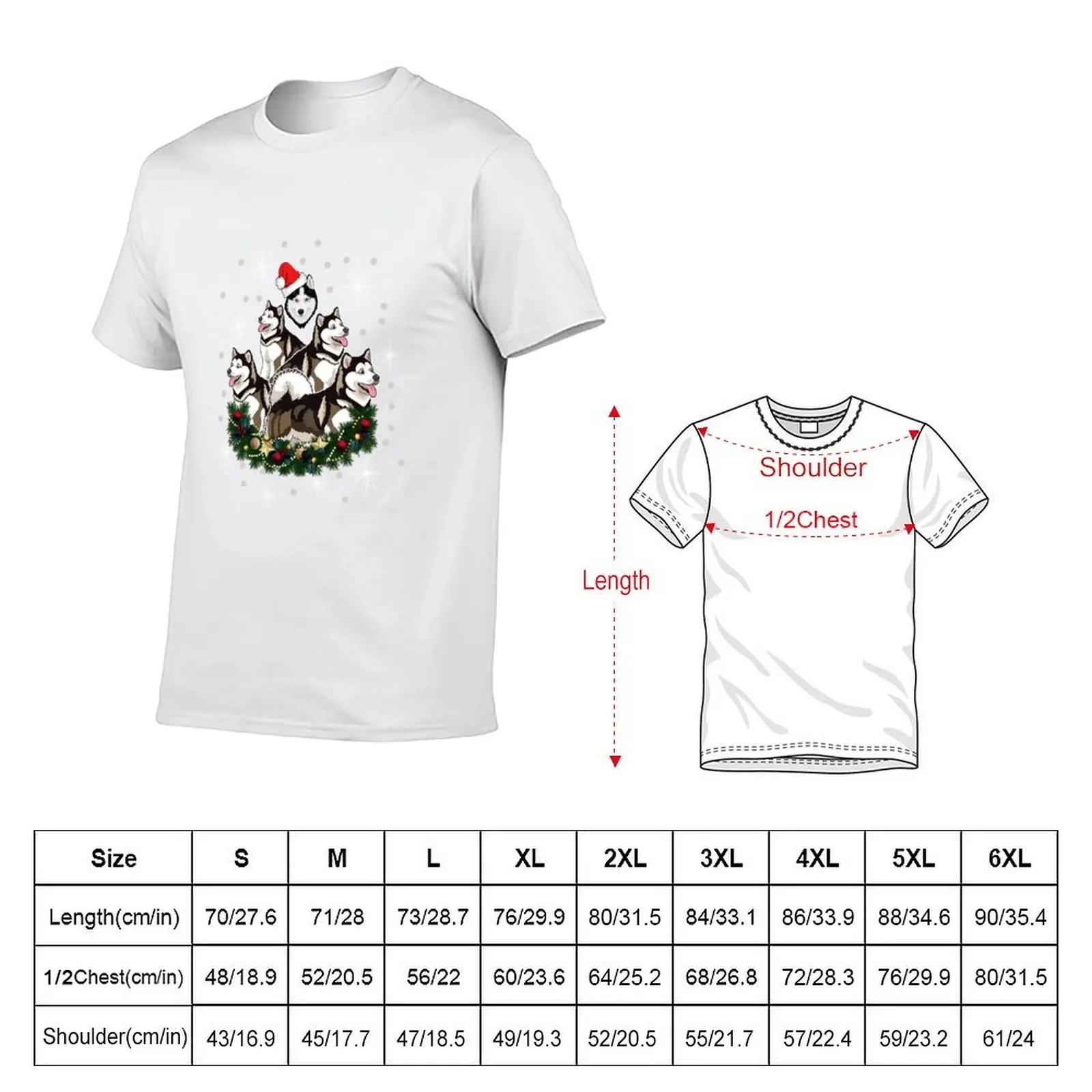 Christmas Tree Merry Christmas Funny Husky lover T-Shirt new gifts and t-shirts customs Men's t-shirts