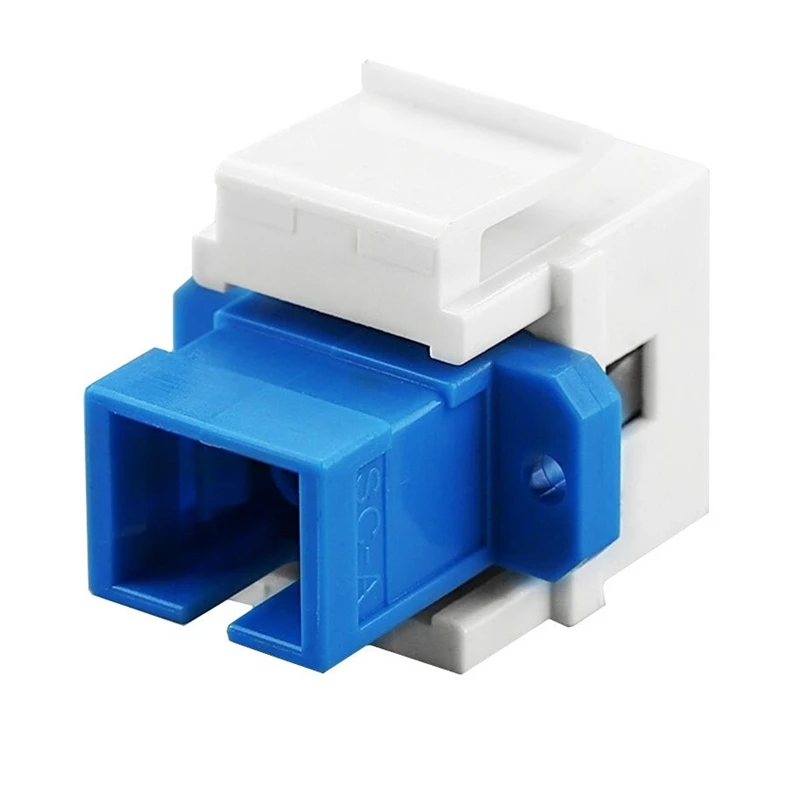 Adaptor Modul Serat Optik Keystone Jack SC SC F/F Keystone Module Coupler Untuk Kotak Pemasangan Terminal Panel Dinding