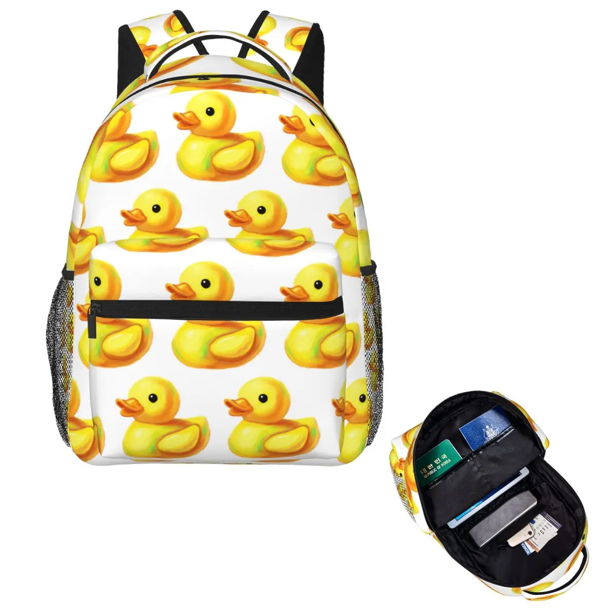 

Duck Painting Student Backpack School Bag Hiking Travel Daypack for Men Women Fashion Bookbag Shoulder Bags