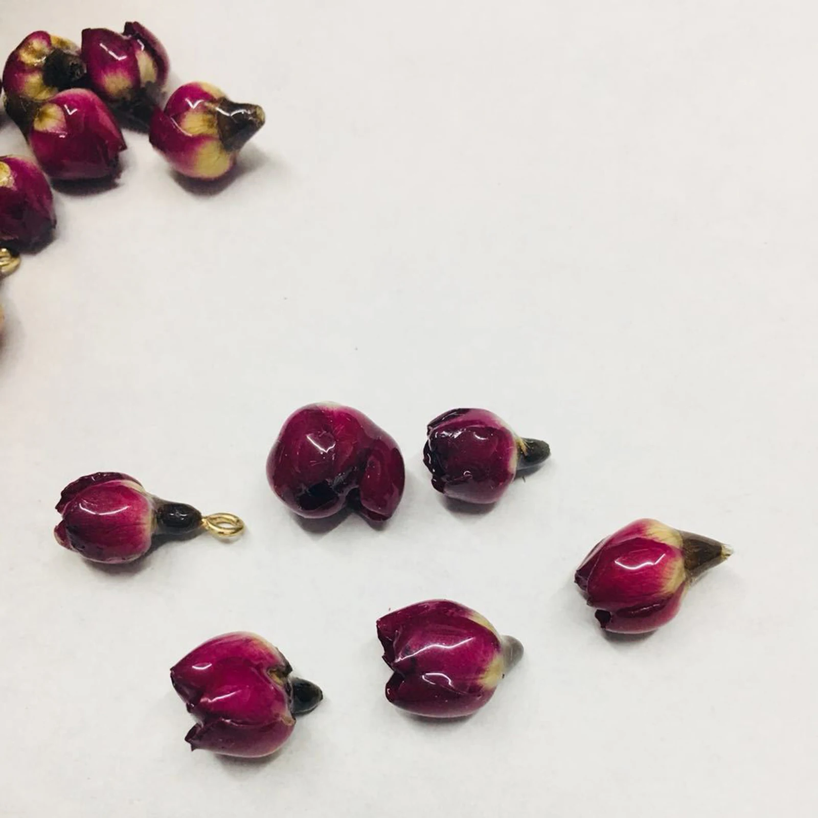 2 PCs Handmade Resin Flower Charms Jewelry Real Flower Pendants for DIY Earrings Necklace Jewelry Making New in