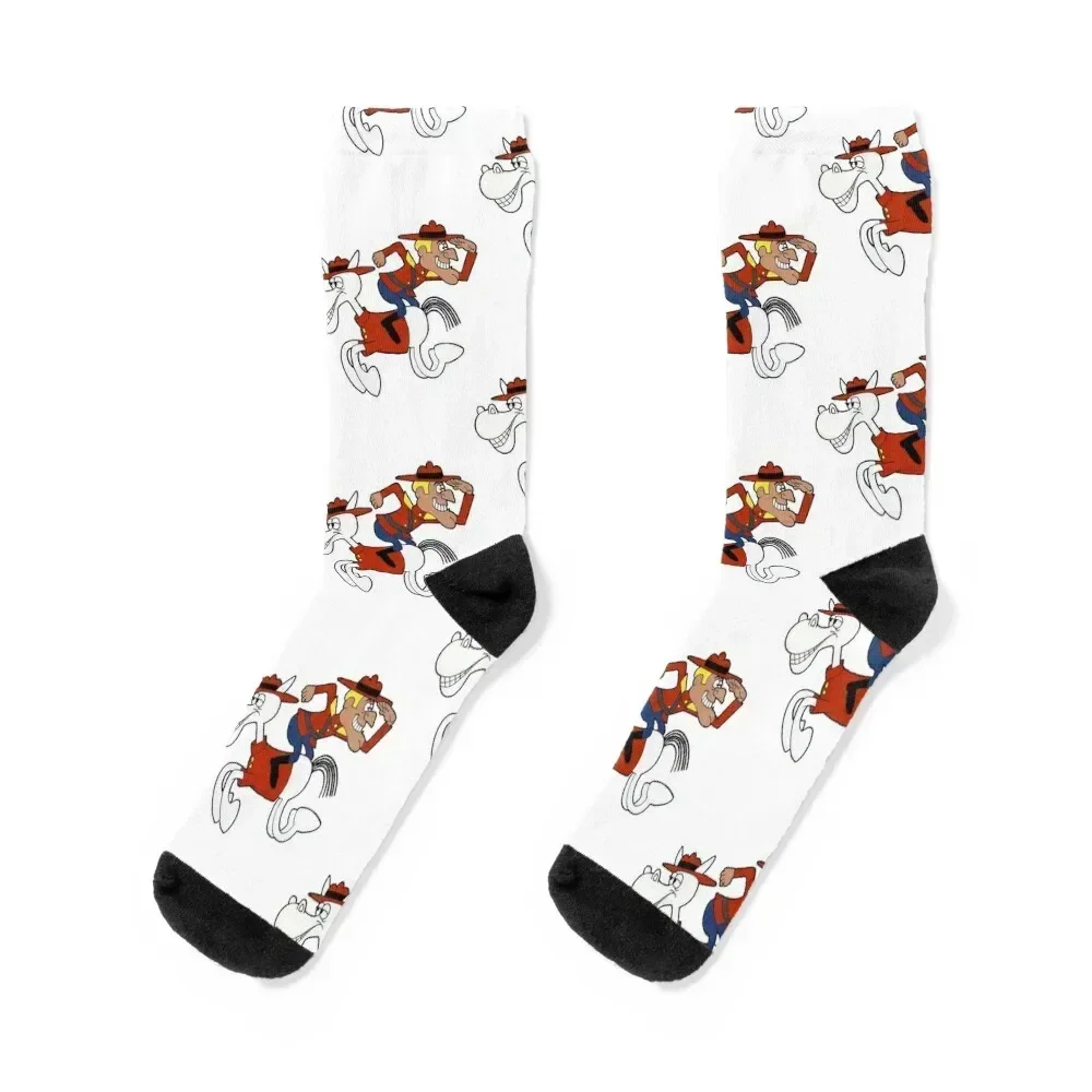 Dudley Do-Right and Horse Socks designer with print Women's Socks Men's