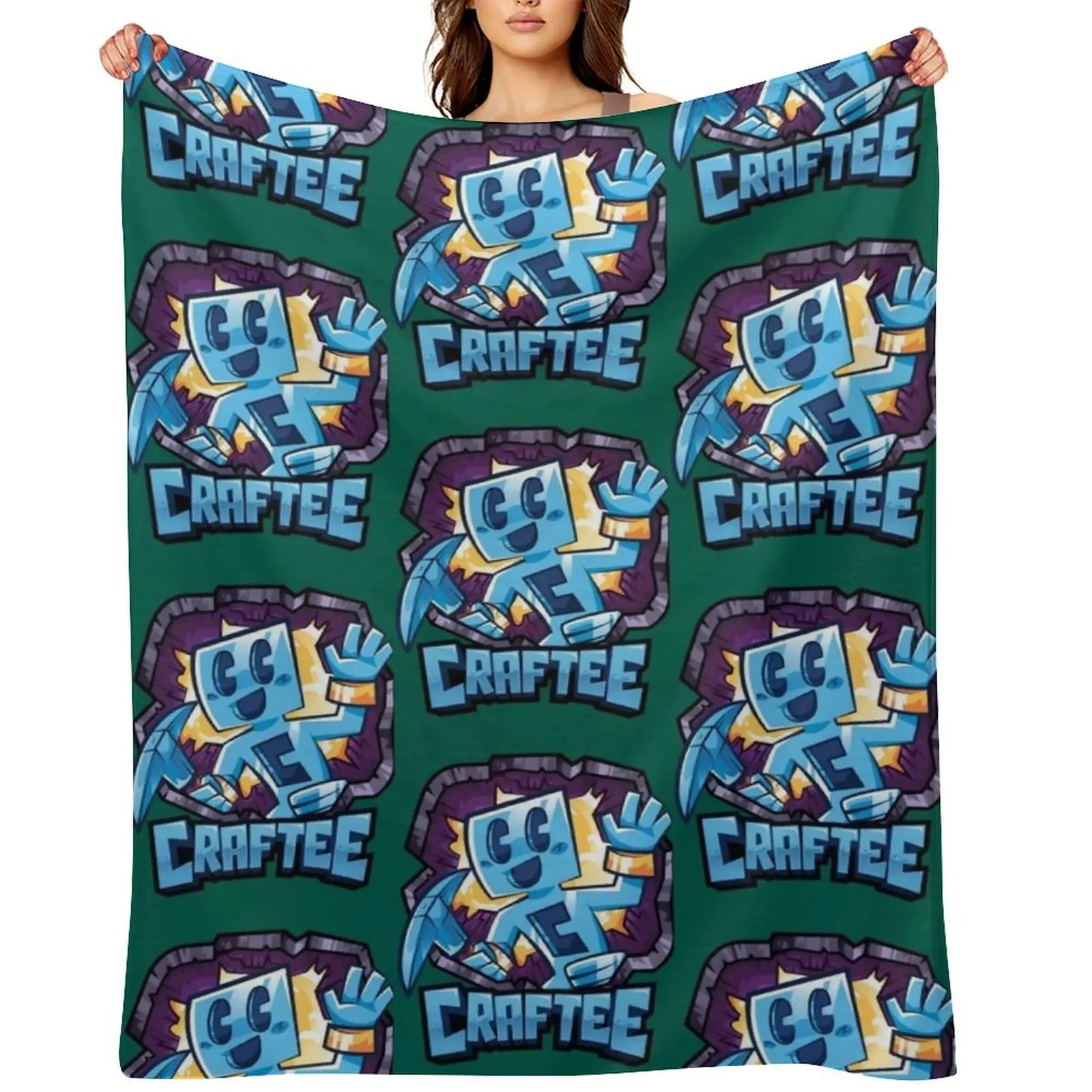 

Cute Craftee Throw Blanket Decorative Sofas Tourist Decorative Throw Quilt Blankets