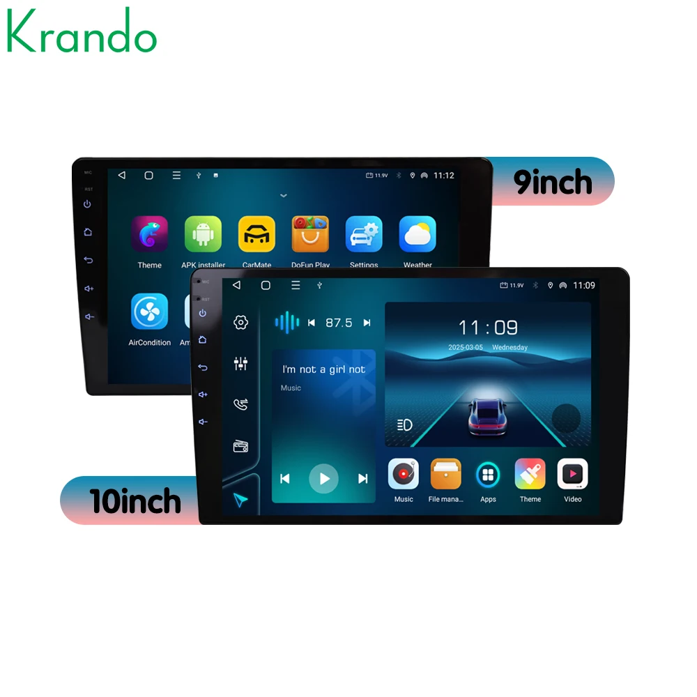 Krando 9/10.1 Inch Android carolay For Auto+DSP+4G Sim Card+AHD+Video Out Maserati Ghibli 2014 - 2016 Car Radio Navigation GPS