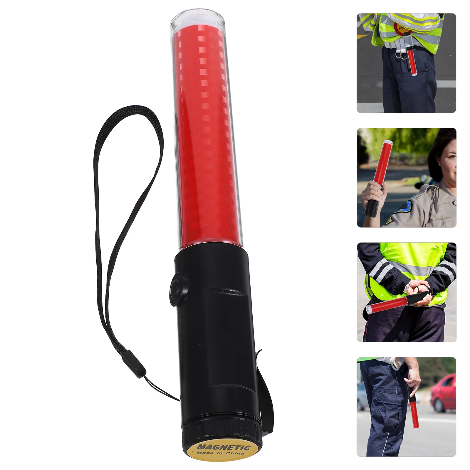 

Concert Glow Sticks LED Traffic Wand Safety Flashlight Signal Light Stick Magnetic Hook Emergency Outdoor Lighting Warning