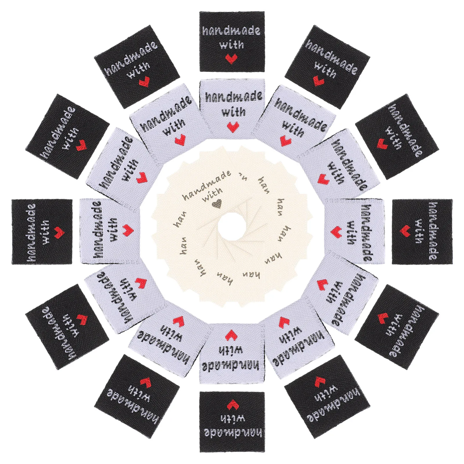 

150Pcs DIY Clothes Labels Classic Color Long-Lasting Sewing Tag for Handmade Gifts Apparel Label Decoration Supplies