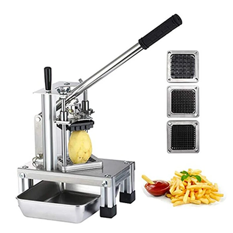 

French fries cutting machine artifact cutting potato strips carrot cucumber onion strip cutter dicing commercial vertical