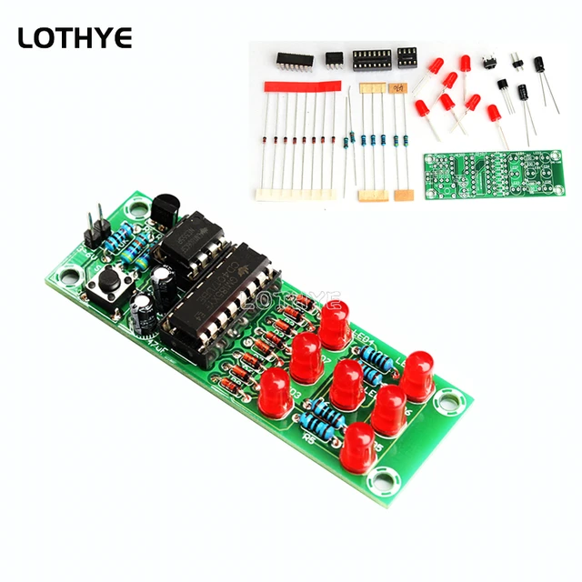 Zestaw do robienia kości LED DIY Fun Zestaw spawalniczy Szkolenie umiejętności elektronicznych Pakiet ćwiczeń spawalniczych