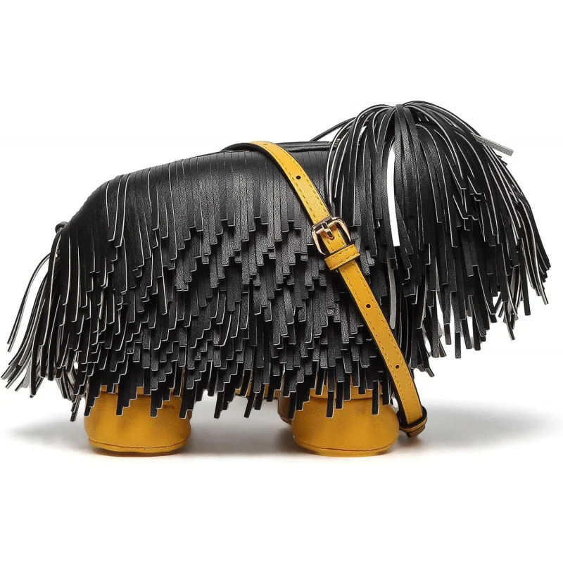 

Women PU Leather Novelty Unique Crossbody Shoulder Bag Handbag Cute Dog Shaped Purse