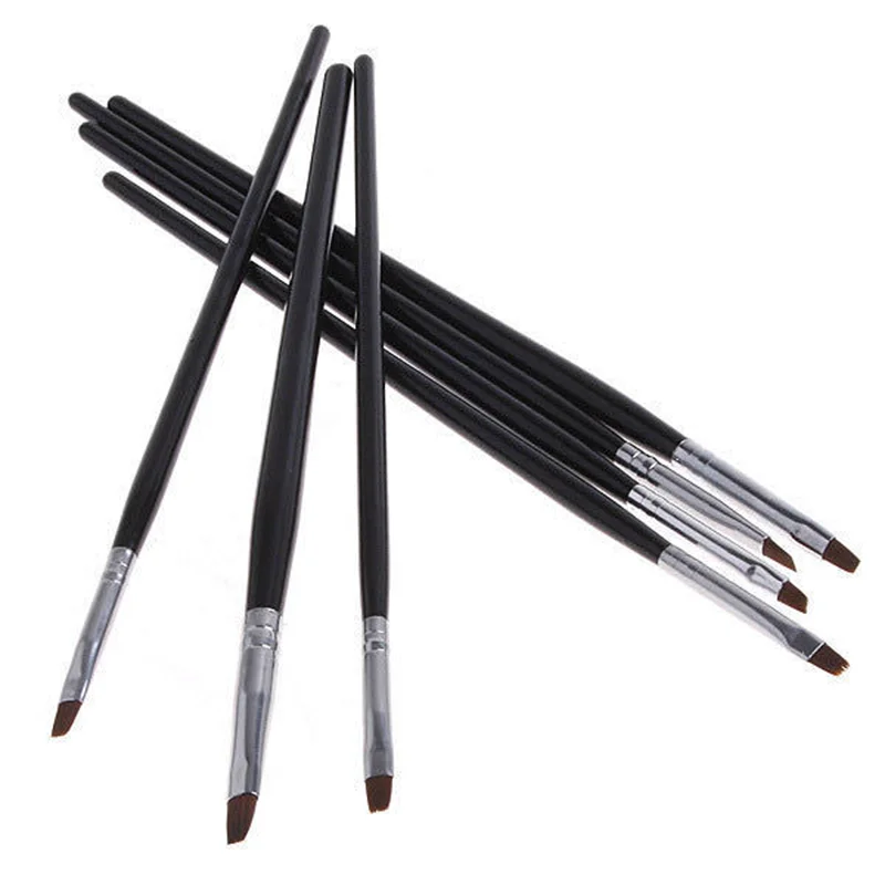 7Pcs/set Dental Resin Shaping Brush Pens Nylon Brush Nails Art Brushes Various Size Dentistry Composite Teeth Dentistry Material