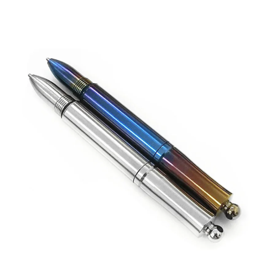 1pc Titanium Alloy EDC Pen With Writing Multi-functional Portable Tools Pen Business Office Ball Point Pen