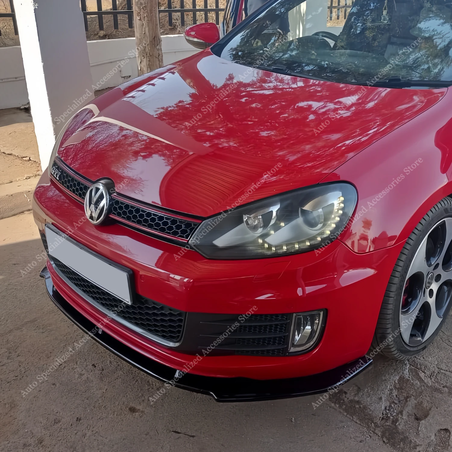 

Для VolksWagen Golf MK6 GTI GTD 3 шт. передний бампер спойлер сплиттер Golf 6 GTI GTi 30 2009-2012 Bodykits диффузор тюнинг