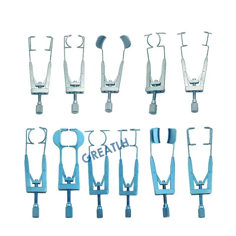 Espéculo oftálmico em aço inoxidável, titânio, sólido, cirúrgico, olho, instrumento, abridor, ferramentas para pálpebras, 1pc