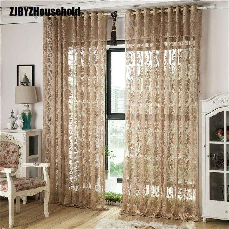 

New Korean Embroidered Hollow Screen Window Tulles for Living Dining Room Bedroom