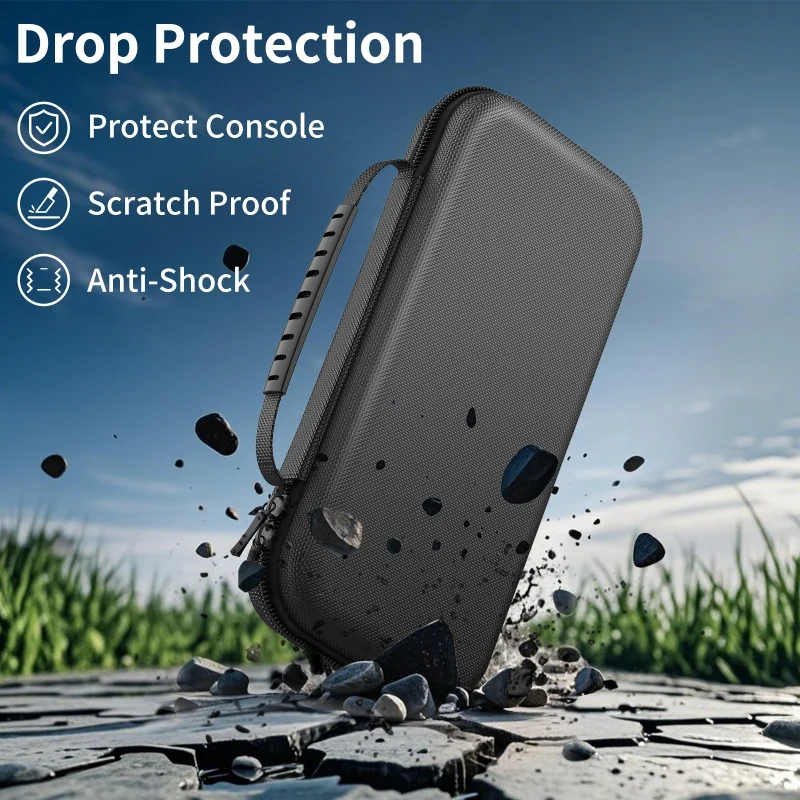 Comptible for Switch 2 Portable Lightweight and Large Capacity Waterproof Carrying Case Protected for Console Accessory