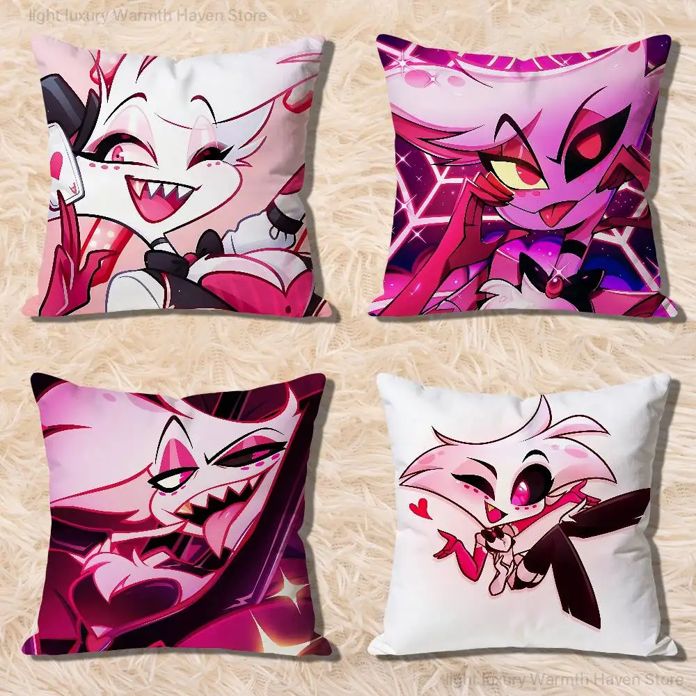 

H-Hazbineds-S A-Angel H-Hotel Celebrity Merchandise All-Match Printed Pillow Case Sofa Car Office Room Decoration Protector