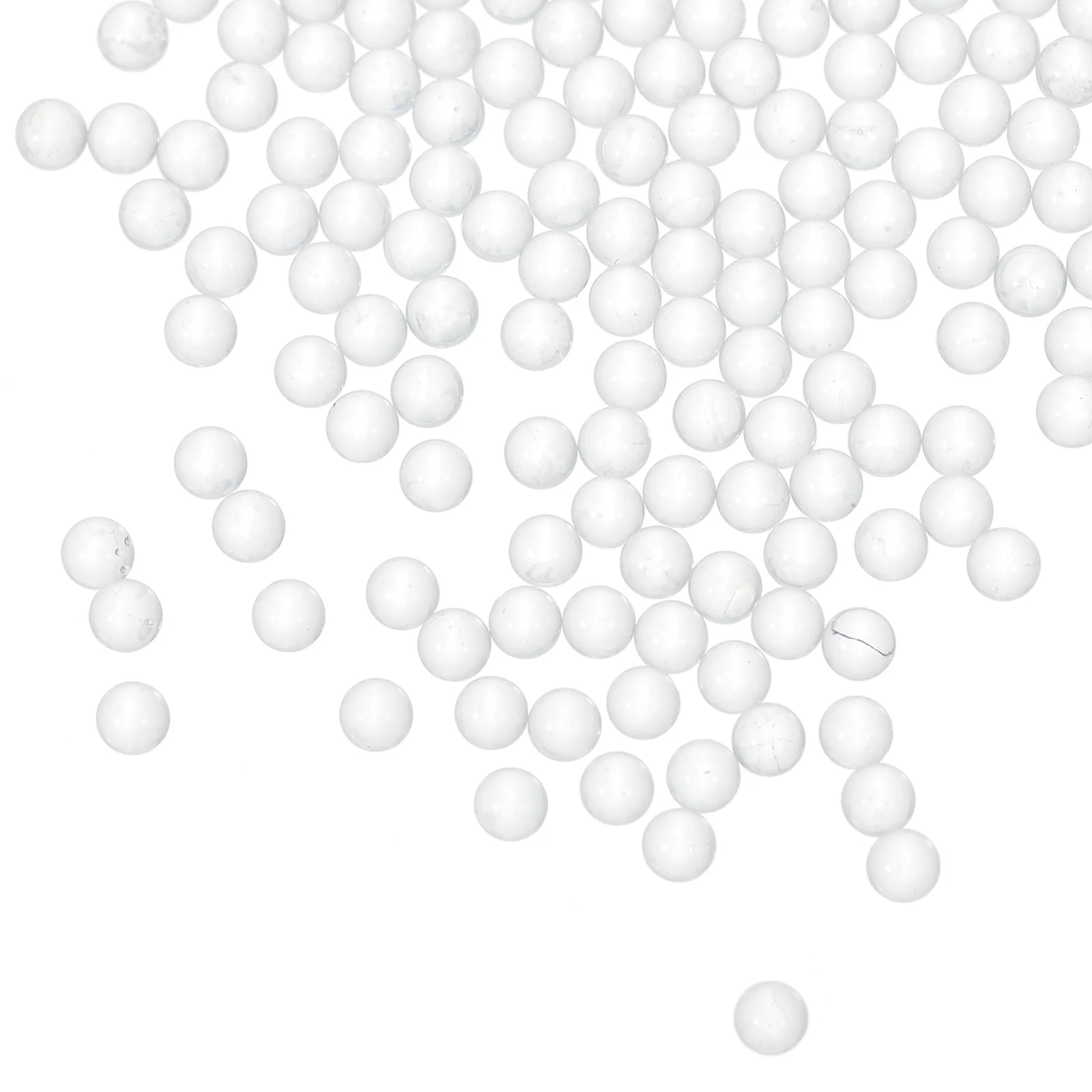 

2000Pcs Glass Balls Clear Solid Transparent Glass Sphere Durable Compact Smooth Surface Practical Use Bags Bags