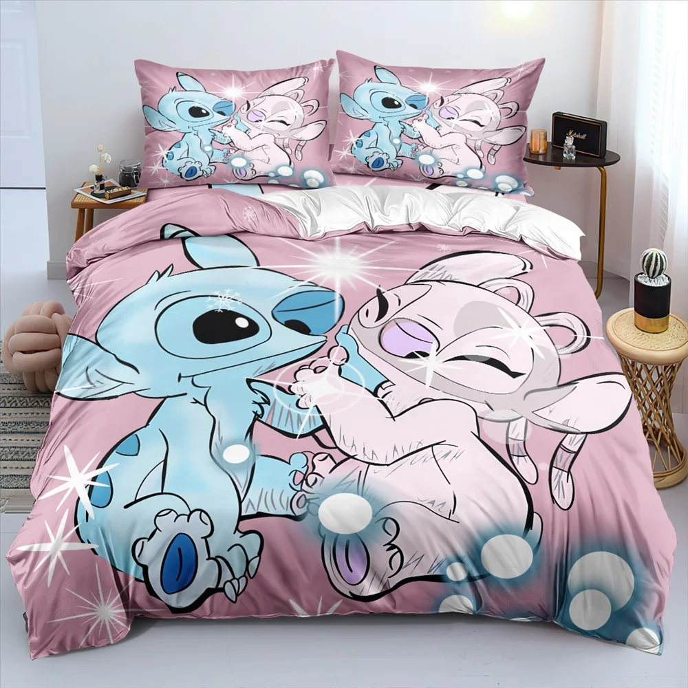 Duvet Cover Stitch&lilo Bedding Set Adult Boy Girl Bedroom Decoration Children Gift Single Double Large Size Home Textiles