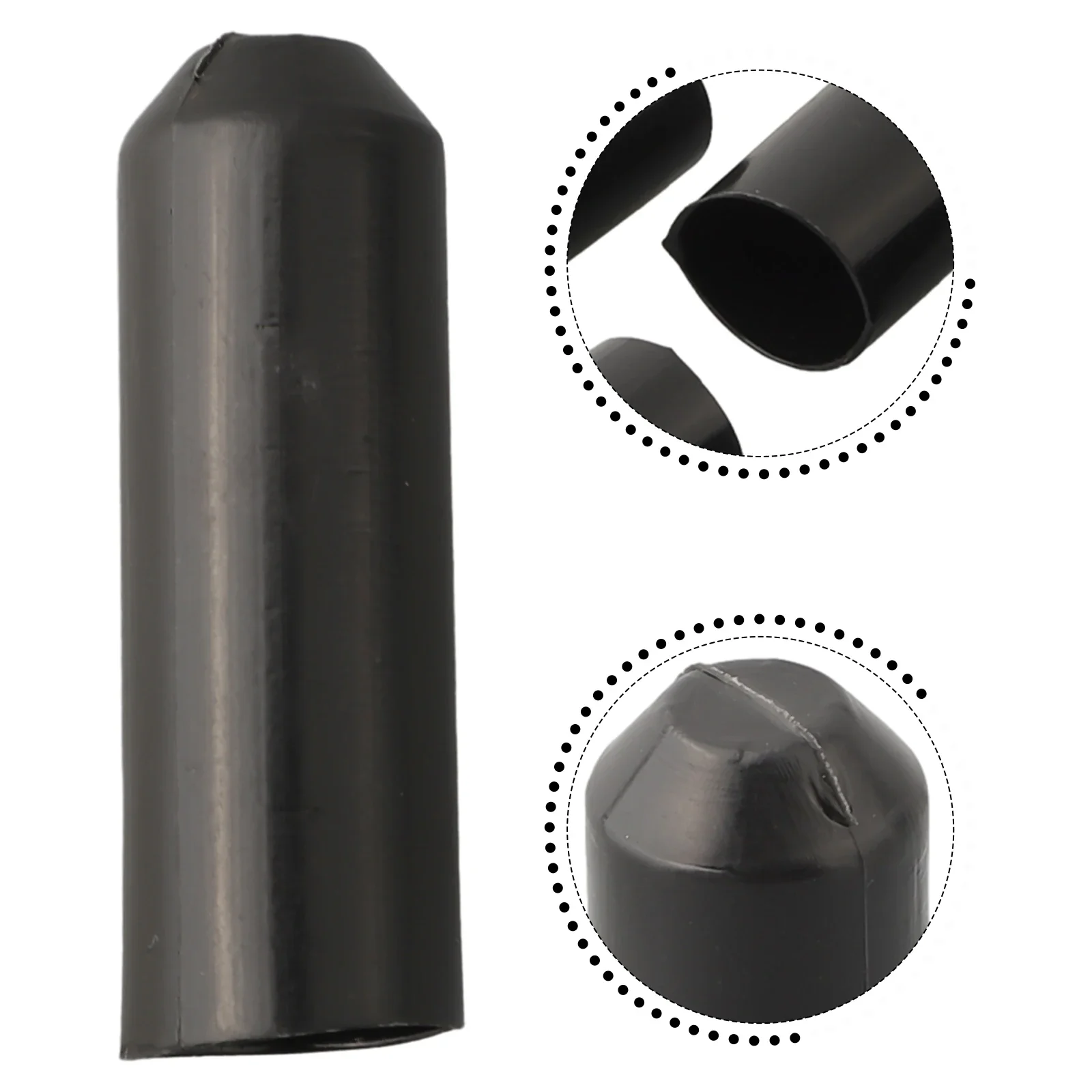 10pcs Heat Shrink Cap Waterproof Protection For Cable End PE Insulated Wrap Wire Protect Cover Bottom Cable Sleeve Tool