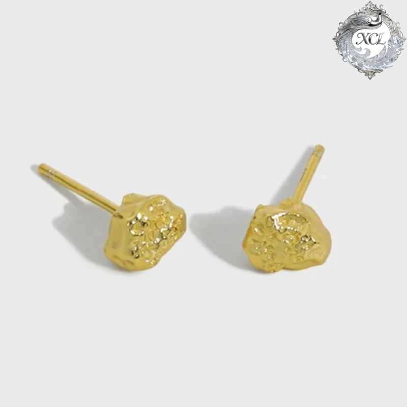 

Серьги-гвоздики XCL из 100% стерлингового серебра 925 пробы с лавой INS Нишевые геометрические серьги неправильной формы, минималистичный вогнуто-выпуклый подарок для женщин