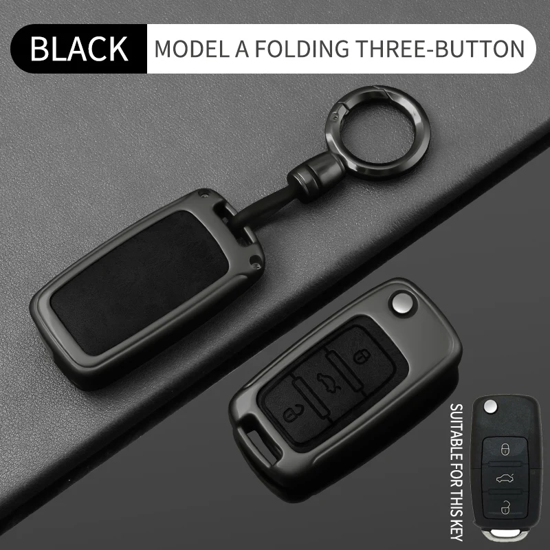 Leder-Autoschlüsselhülle aus Legierung für VW Volkswagen Polo Tiguan Passat B5 B6 B7 Golf 4 5 6 MK6 Jetta Lavida Zubehör – Detail 19