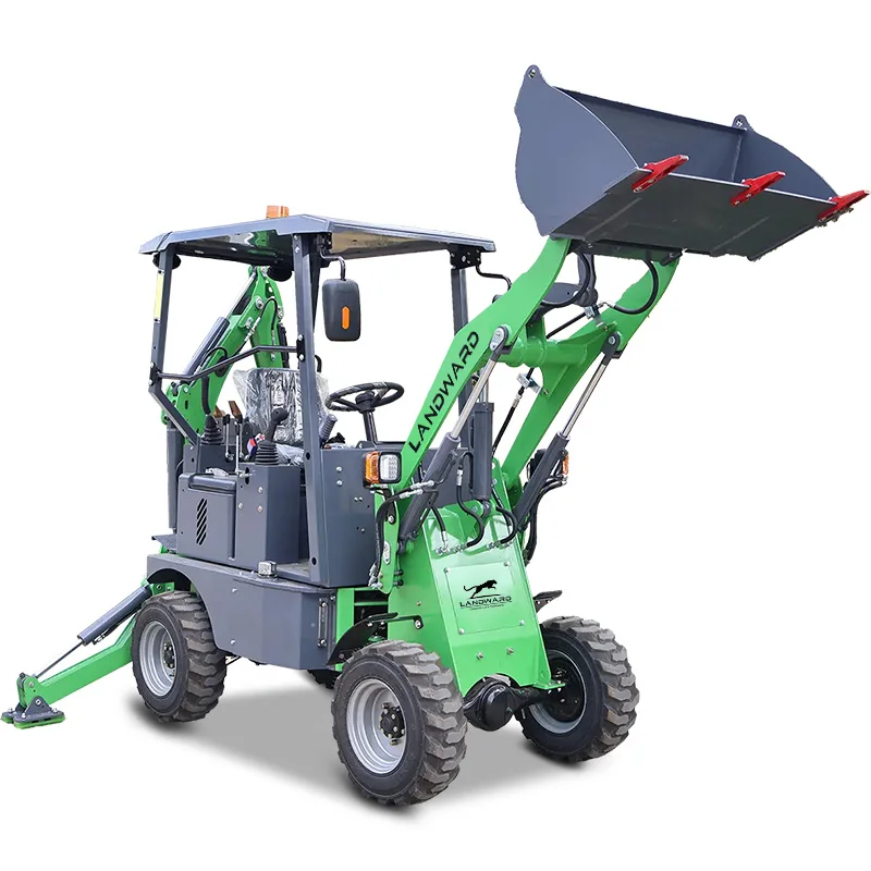 Agricultural Small Backhoe Loader Bestseller China New Energy Electric Backhoe Loader For Sale 4×4 Wheeled Loader CE Customized