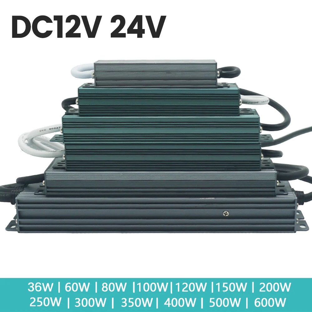 IP67 Водонепроницаемый драйвер источника питания 60 Вт 100 Вт 300 Вт 400 Вт 500 Вт 600 Вт 110 В 220 В переменного тока на 12 В 24 В Переходник-трансформатор для наружных светодиодных лент IP67 Водонепроницаемый драйвер источника питания 60 Вт 100 Вт 300 Вт 400 Вт 500 Вт 600 Вт 110 В 220 В переменного тока на 12 В 24 В Переходник-трансформатор для наружных светодиодных лент