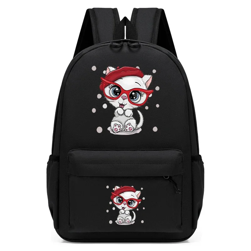 

Kindergarten School Backpack Bag Cartoon Kitten Print Boys Girls Schoolbag Kids Satchels Bookbag Mochila Infantil Escolar