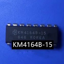 10pcs/lot 4164 KM4164B KM4164B-10 KM4164B-12 KM4164B-15 DIP16 64K x 1-bit dynamic RAM and page mode chip