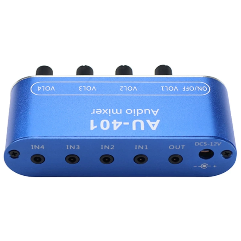 POP-lStereo Mixer (4 Input ,1 Output ) Individually Controls Board DIY Headphones Amplifier Case
