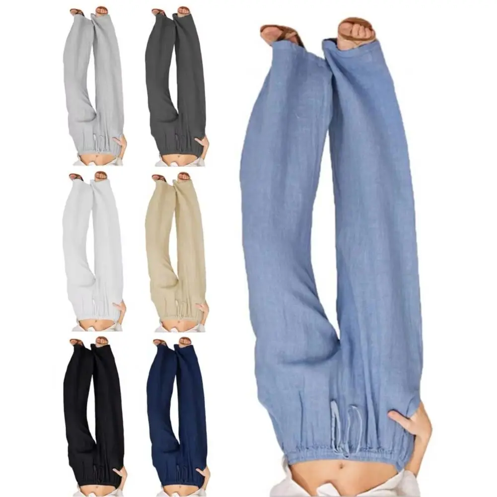 

2025 женские повседневные брюки на шнуровке, длинные брюки, женские шаровары с эластичной резинкой на талии, широкие брюки с завязками для повседневного использования