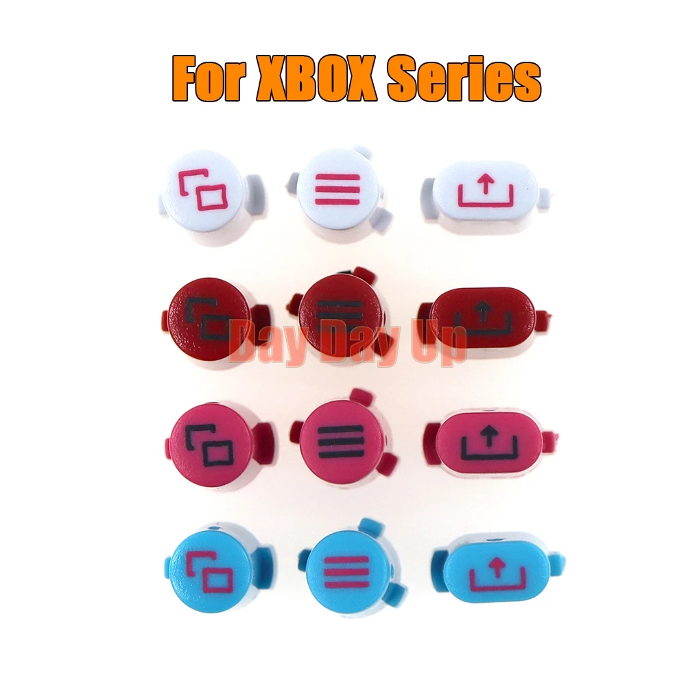 100 مجموعات استبدال مقبض اللعبة تحكم مشاركة اختيار القائمة الرئيسية بدء العودة إلى الخلف شعار مفتاح زر ل Xbox Series S X