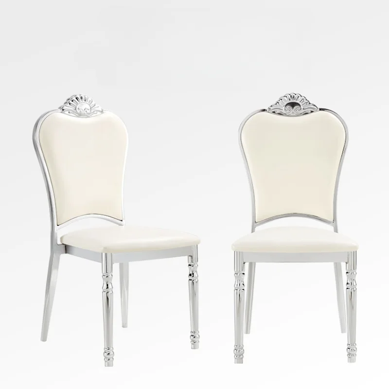 

Romantic White Hotel Chairs Supplies Wholesale Modern Vintage Church Event Wedding Chair Sillones Elegantes Furniture 10 Pieces