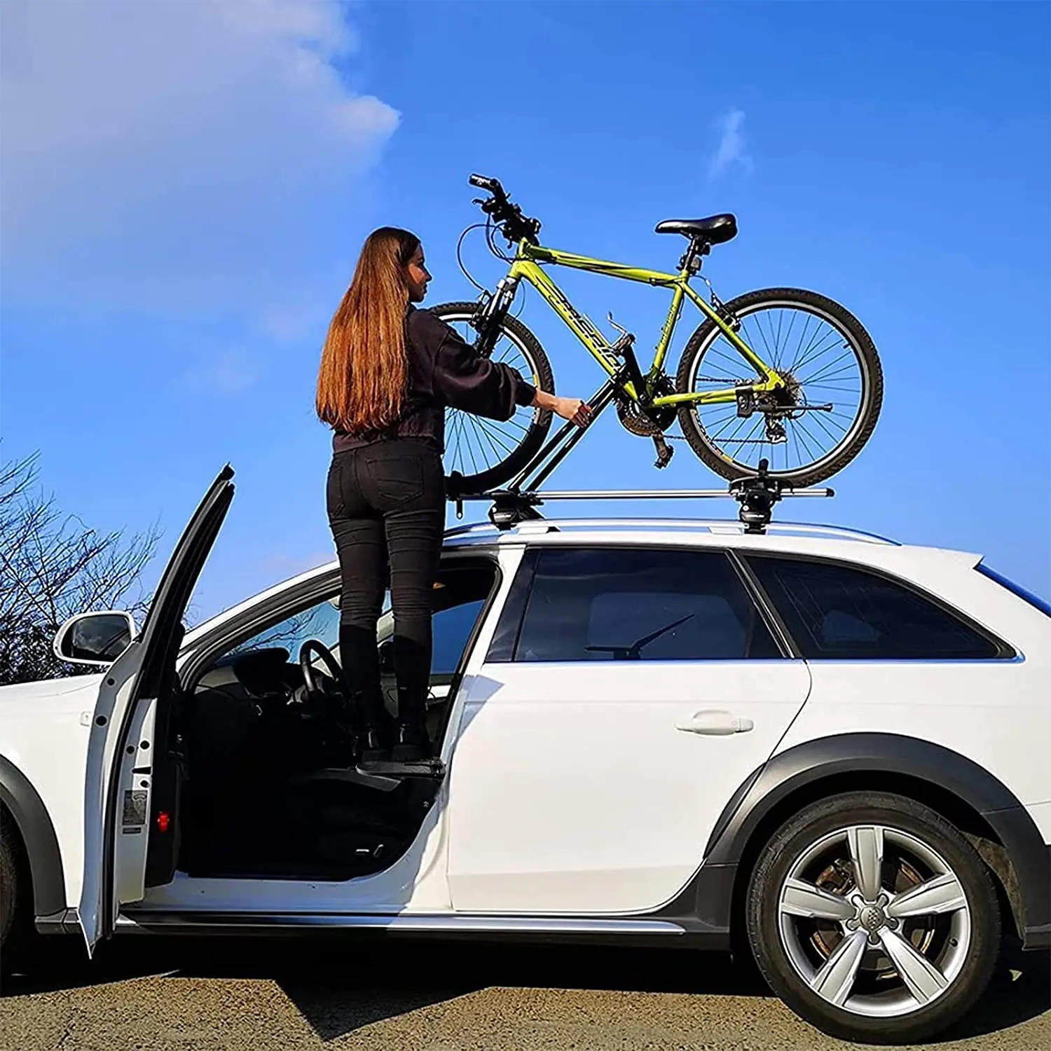 Universal klappbare Autotür Stufen verriegelung Haken Schritt Mini Hilfs fuß pedal Aluminium legierung Sicherheits hammer für Jeep Autozubehör – Detail 1