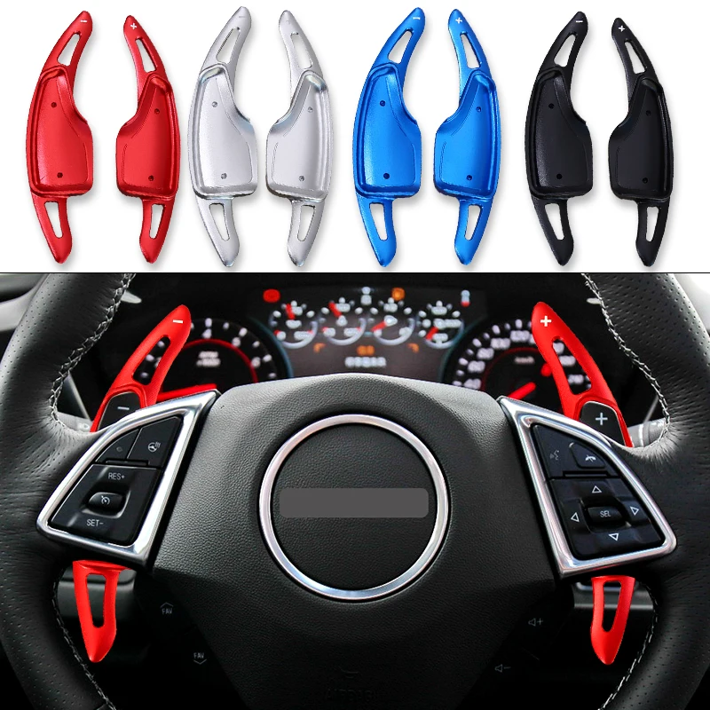 Alloy Shift Paddle For Chevrolet Camaro 2016-2024 Chevy C7 Corvette 2014-2019 Car Steering Wheel Paddle Shifter  Extension