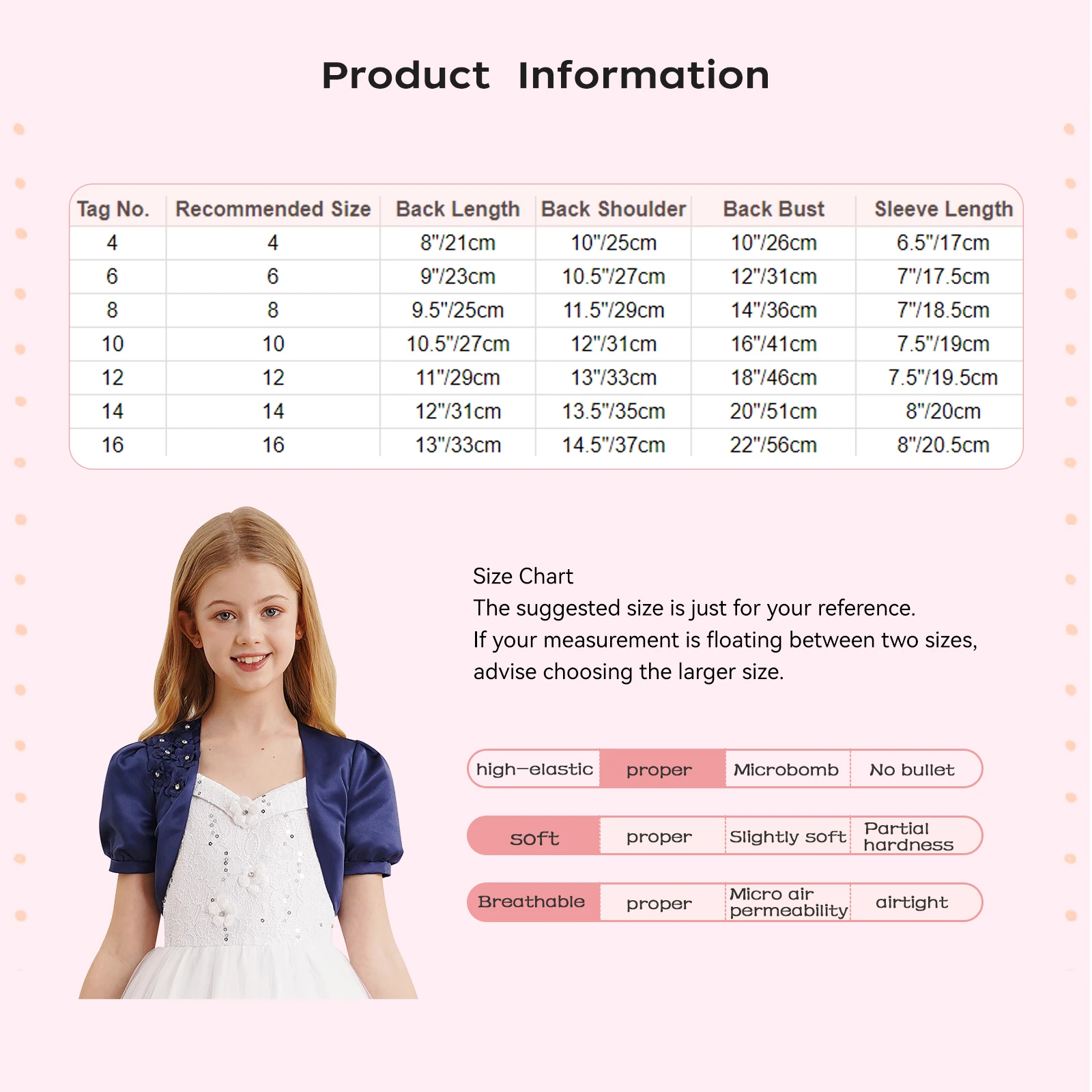 Kids Flower Girl Bolero Shrug Coat Princess Short Sleeve Cardigan Jacket Wedding Birthday Party Communion Dress Shawl Outerwear