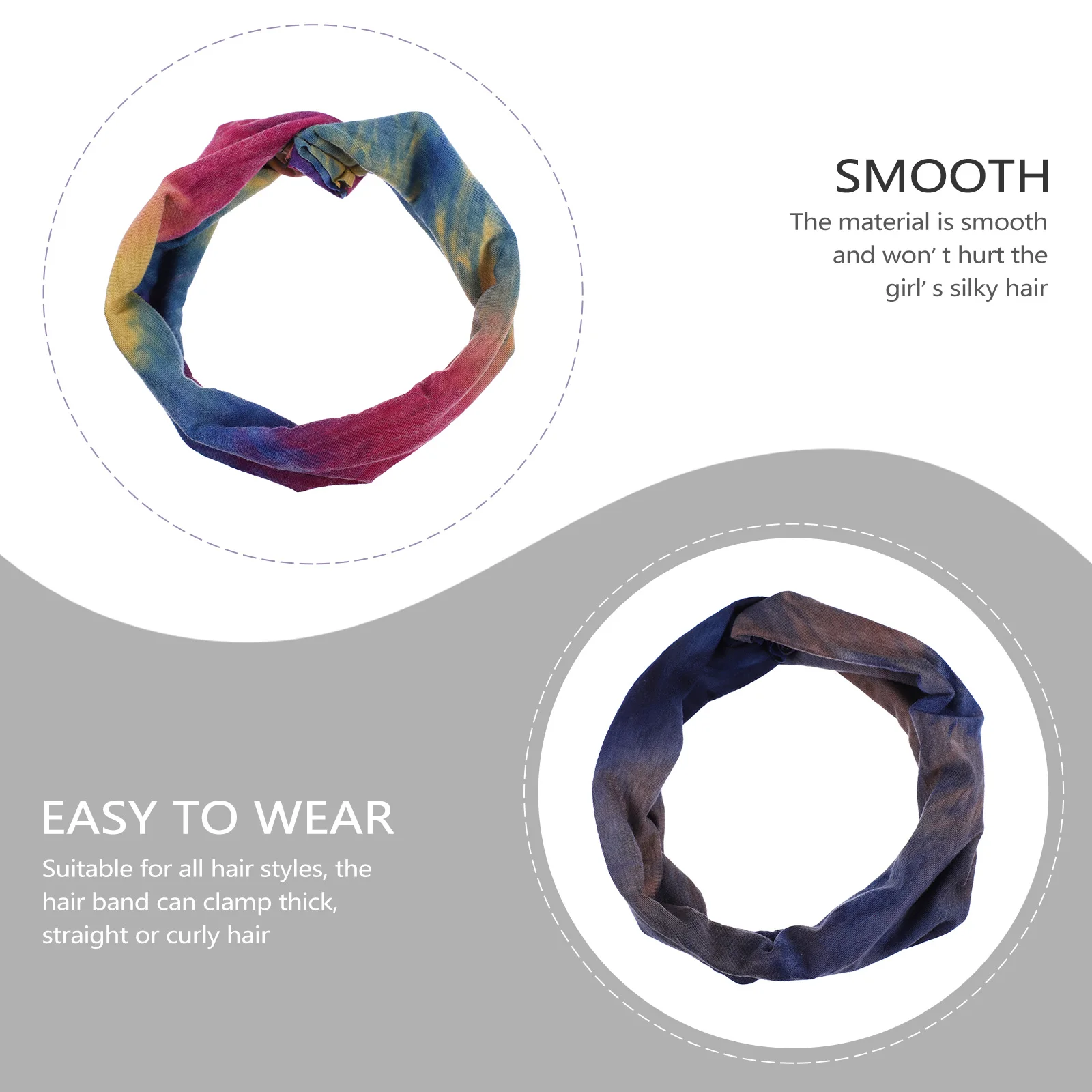 

5 Pcs Headband Running Elastic Hairband Yoga Headbands Accessories Knotted Sports Fitness