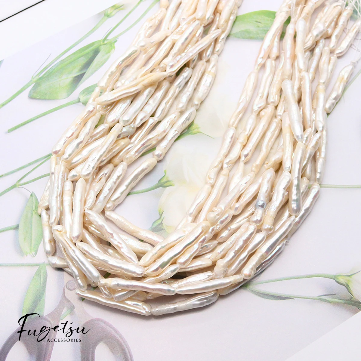 Natural Freshwater Pearl Beads Toothpick White Pearl Beads for Women Making DIY Jewerly Earrings Necklace Bracelet 5-6mm