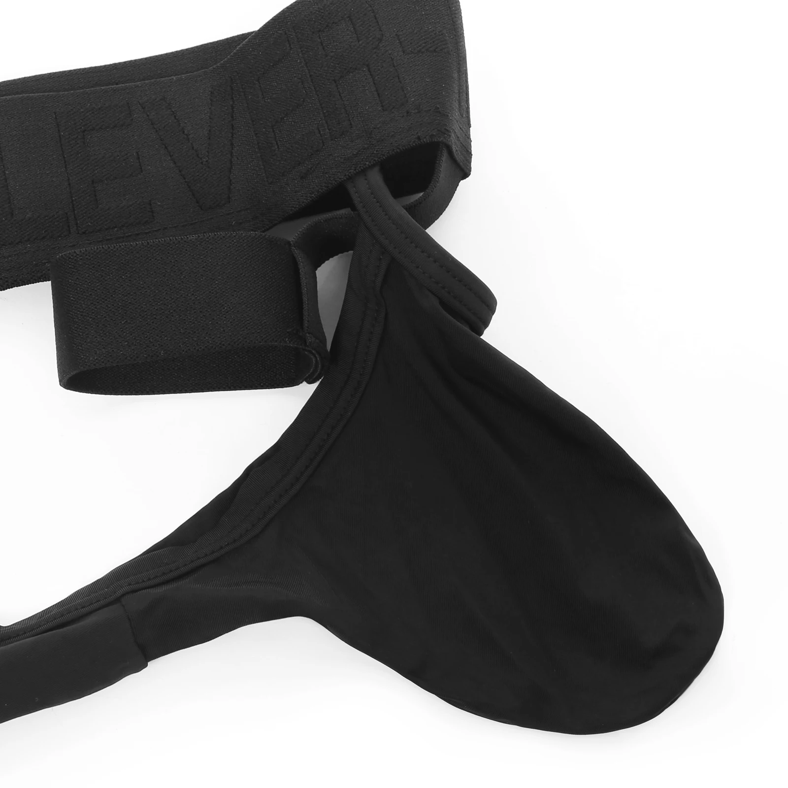 CLEVER-MENMODE Men's Sexy O-Ring Elephant Nose Briefs Ice Silk Men Ultra Thin Long Penis Mini Panties Miceo Openwork Lingerie view 6