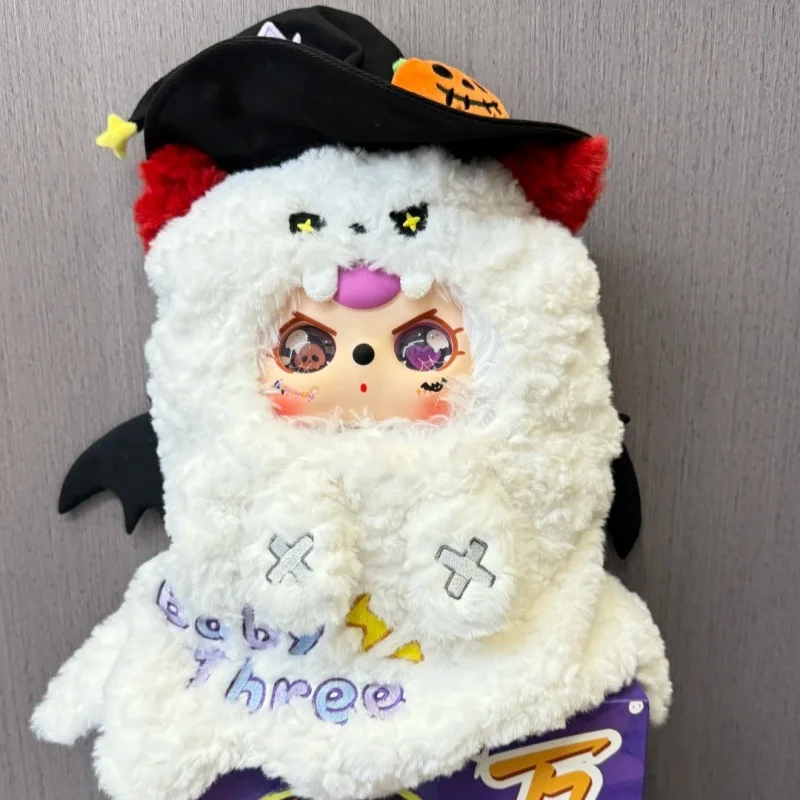 Authentic New Baby Three400% Rare Limited Edition Halloween Series Blind Box Big Doll Collect Backpack Pendant Girl Bday Gift
