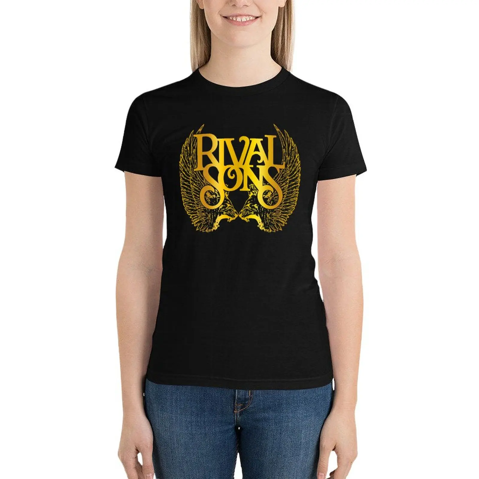 RIVAL SONS T-Shirt shirts graphic tees lady clothes cat shirts for Women