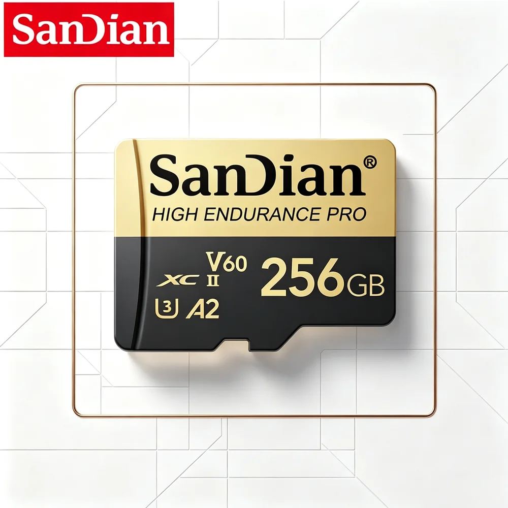 512GB 256GB MicroSDXC Card High Endurance Video with Adapter for Dash Cam And Home Monitoring C10 U3 V30 4K UHD Micro SD