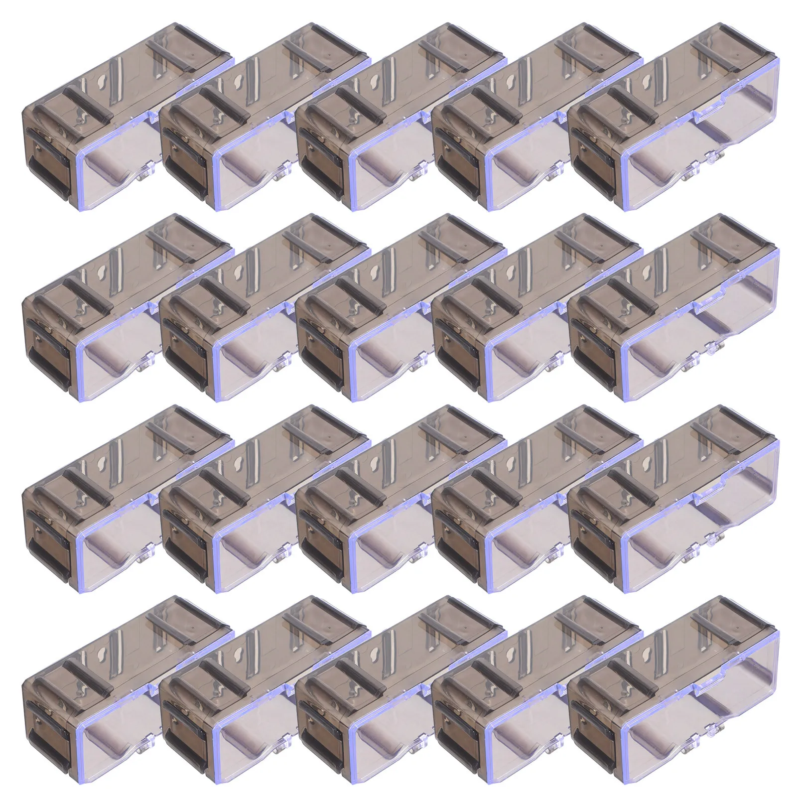 

20pcs Car Display Box: Clear 1/64 Scale Car Storage Cabinet Durable Plastic Organizer For Collectors Desk Shelf Decoration Game