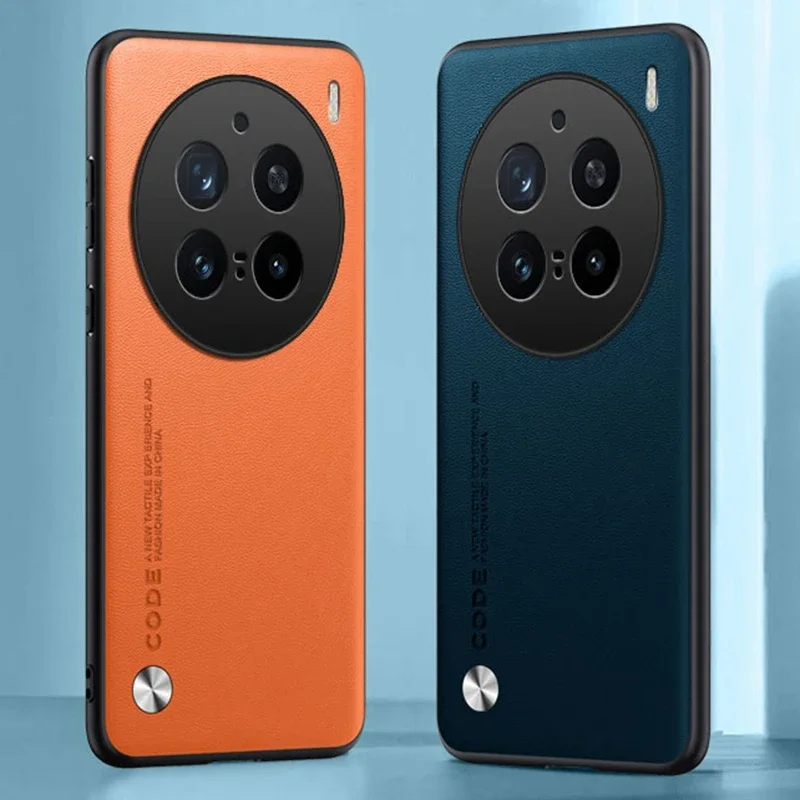حافظة هاتف جلدية فاخرة من البولي يوريثان لهاتف Vivo X200 Pro غطاء حماية كامل من السيليكون غير اللامع مقاوم للصدمات لهاتف Vivo X200Pro 5G Coque