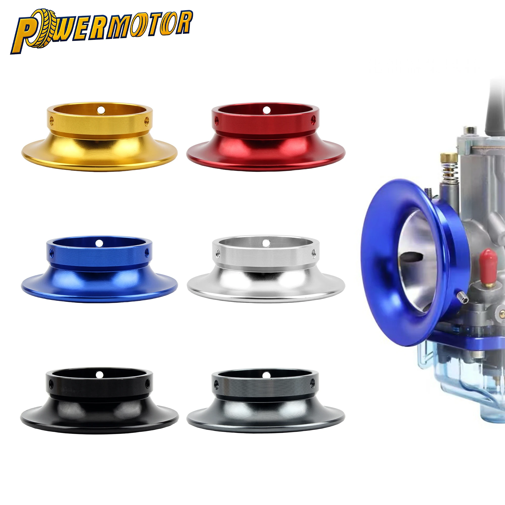 

40mm 20mm Air Filter Trumpet Motocross Sport Filter Cup Horn For Dellorto PHBL PHBH Carb Filter Motorcycle Aluminum Accessories