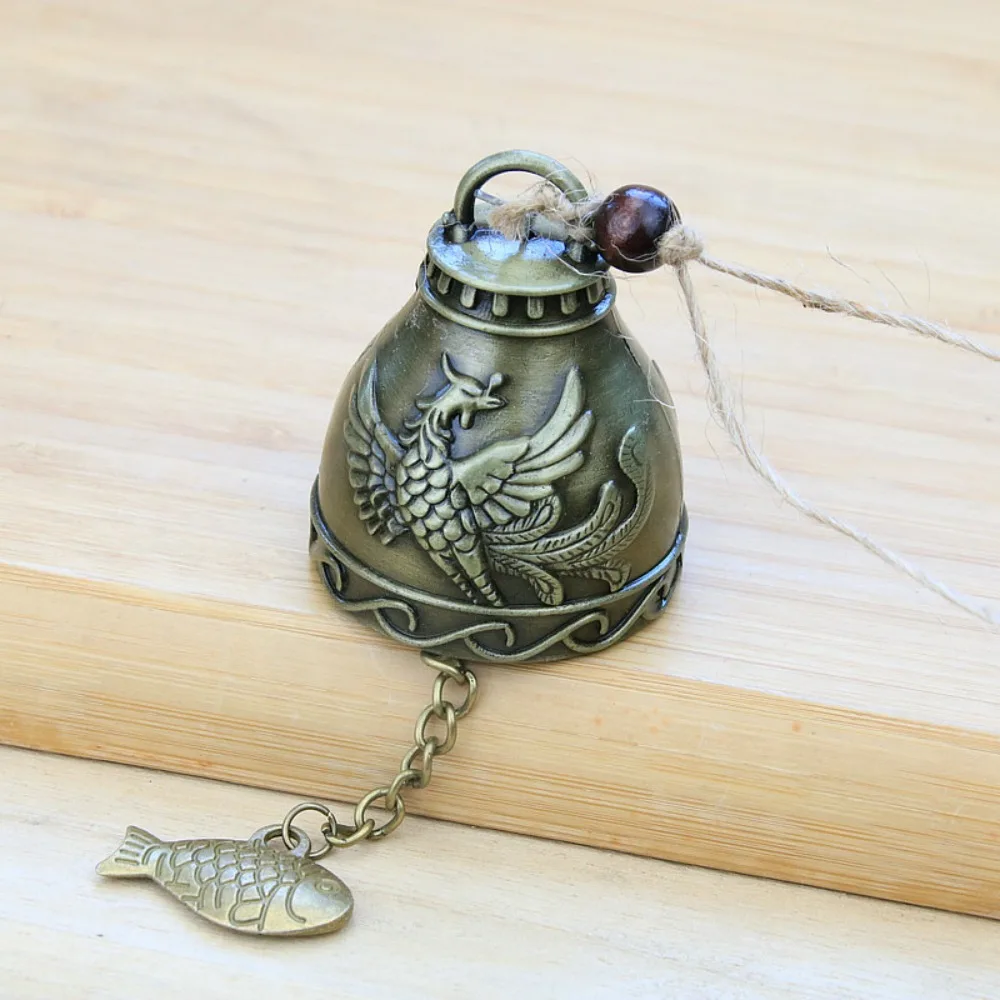 New Auspicious Wind Chime Handmade Pendant Creative Temple Wind Bell Decoration Retro Wall Hanging Bell