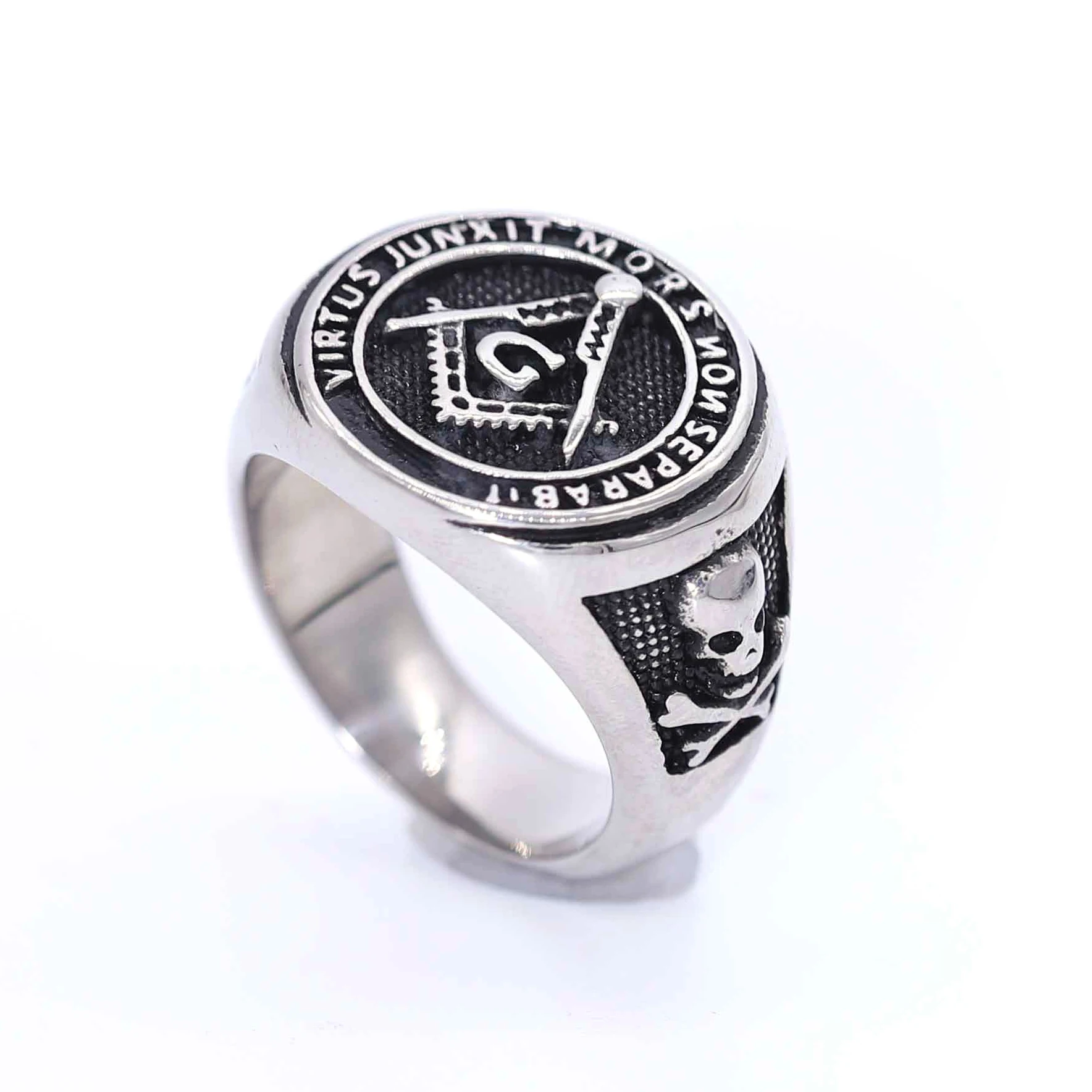 China Factory Wholesale Europe and America Fashion Personality Religion G Stainless Steel Men's Accessories Rings