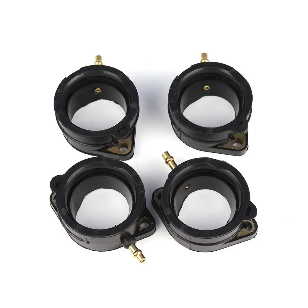 

4 x Carburetor Intake Boot For Kawasaki Ninja ZX-11 ZX1100C ZZR1200 Replace Part Number 16065-1210