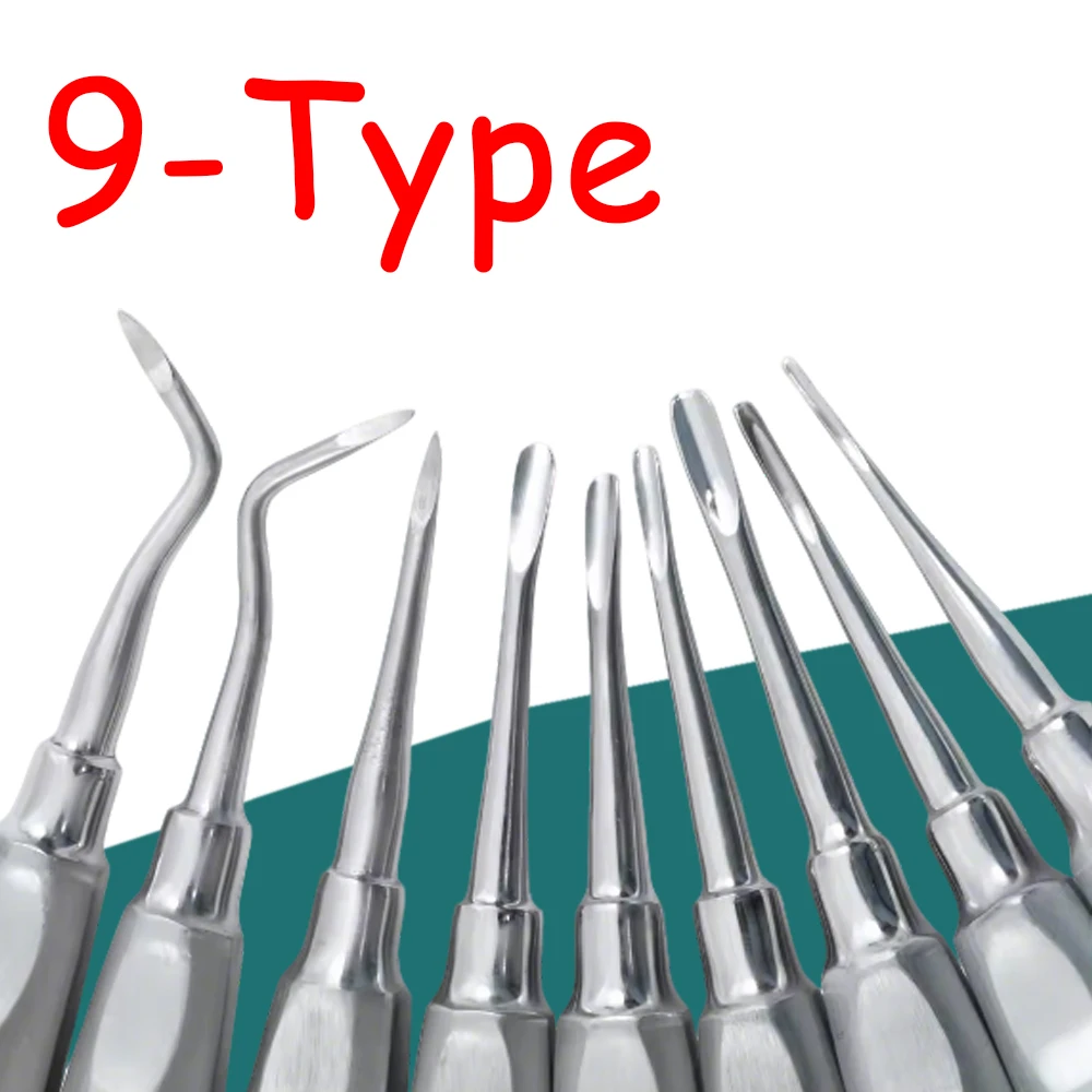 

Стоматологический лифт, зубной лифт, лифт из нержавеющей стали с прямыми изогнутыми корнями, инструменты для извлечения и набора для оральной хирургии