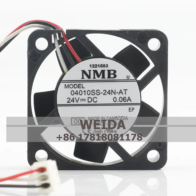 

Case fan NMB 12V 48V DC24V 0.06A AC EC 4010 40X40X10MM 4CM Frequency Converter Cabinet Three-wire 04010SS-24N-AT Cooling Fan