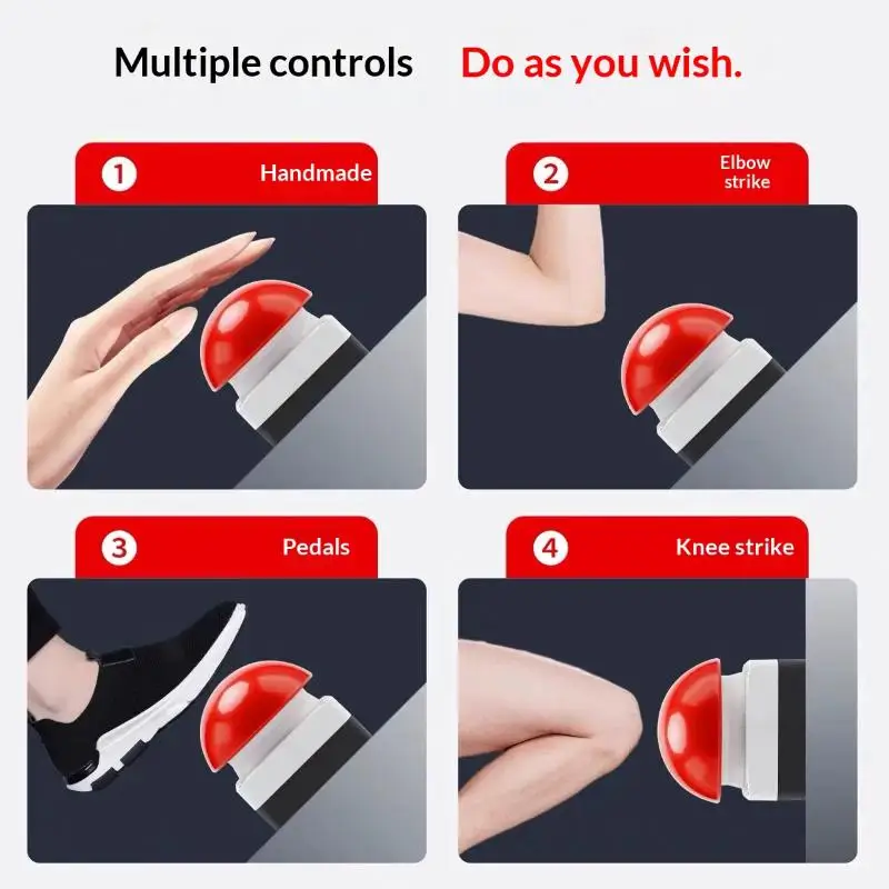【MA】1 Set Mushroom Head Self-Locking/Resetting 1NO Foot/Hand Control IP65 ENMG Emergency Stop Button Switch For Industrial Safe